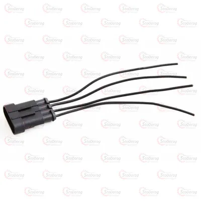 Роз'єм з проводом (4конт) вологозахищений ПАПА 2