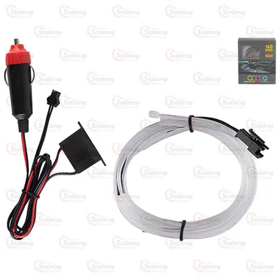 Підсвічування Салону Гнучкий холодний неон 3м White AL01-3M W 2