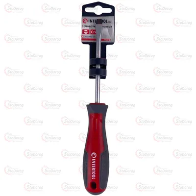 Викрутка шліцьова SL6x100 Intertool VT-3310