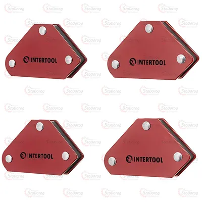 Набір магнітних тримачів 45°, 90°,135° ,53/37/47/7мм 4кг Intertool MW-0008