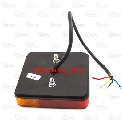 Ліхтар задній 12-24V квадрат LED SQ-0018 (2шт) 2