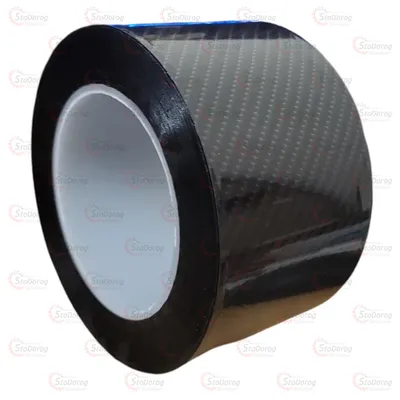 Плівка карбон 5D від подряпин чорна 5см*1м