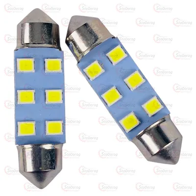 Світлодіод LED C5W T11 24v WHITE  6*2835 36мм 40Lm