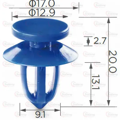 Кліпса двері GM Opel Chevrolet Saab Cadillac 2