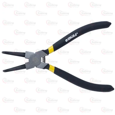 Щипці 180мм для стоп кілець вигнуті на стиск Sigma 4350021