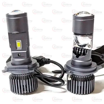 Лампа LED D35мм H4 74W/6000K 3570 Module 9-32V Canbus GT4