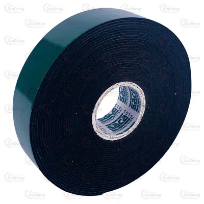 Скотч SACA 20мм х 1мм х 5м спінена основа термо чорний