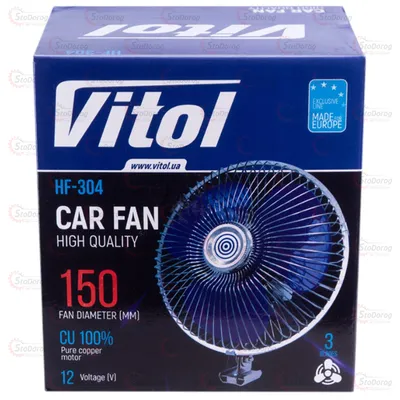 Вентилятор 12V Метал 6 ВН.12.604/HF-304 2