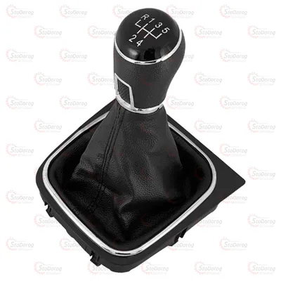 Ручка КПП з Пильником Volkswagen Golf/Jetta MK 5/6 (5 швидкостей) 1K0711113CG/FXVW-08/5 №15 Restailing