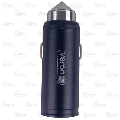 Зарядне у прикурювач 12-24v 1USB VERON пуля 3A 2