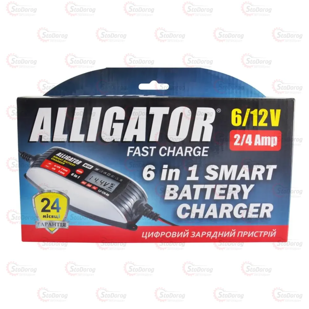Зарядний Пристрій Alligator 4А 6-12v Імпульсний 47863 284577  - фото 2