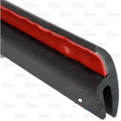 Ущільнювач Скла Лобового, Жабо U-type 25*10мм 1 п.м EPDM