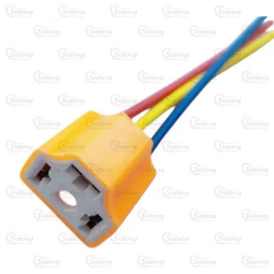 Роз'єм автолампи H4 прямий кераміка