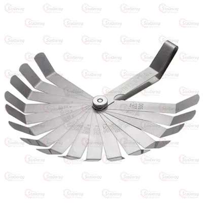 Набір щупів вигнутих 0.127-0,508мм 16шт Intertool AT-0006 2