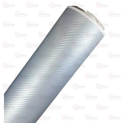 Плівка Карбон 3D сірий 1.52м х10см 2