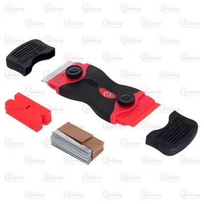 НІЖ Скребок з комплектом лез для скла Intertool HT-0559