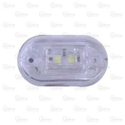 Габарит - Білий 12/24V 65х37мм 2-Led (GB026)