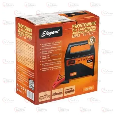 Зарядний пристрій 6А - 6-12V - діодний Elegant 100430