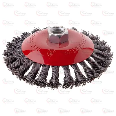 Щітка конусна 125мм із плет. дроту (M14) Intertool BT-4125 2