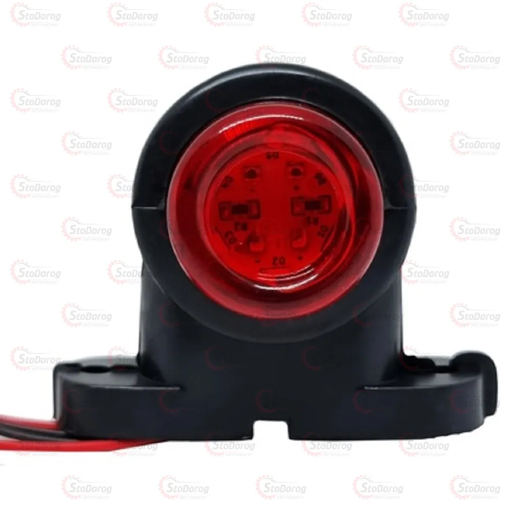 Габарит Ріжки Прямий 5см 12/24v 1шт Червонийр+Білий 6+6LED Thoc Auto ТН-400  - фото 3