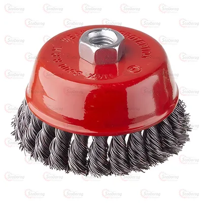 Щітка чашкова торцева 100мм з плет. дроту (M14) Intertool BT-2100 2