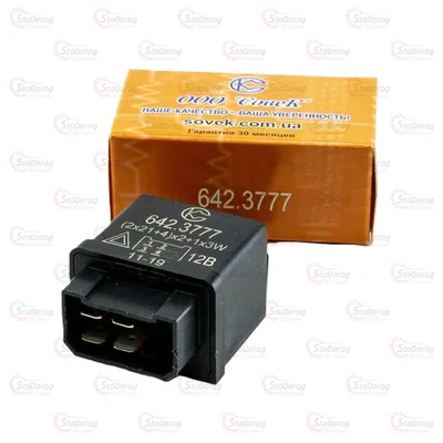 Реле 12V поворотів 4-к 2105, ГАЗ СовеК 642.3777