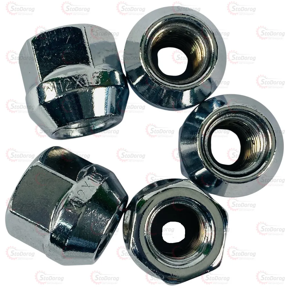 Гайка Колісна M12x1,5x21мм Конус Ключ 19  - фото 1