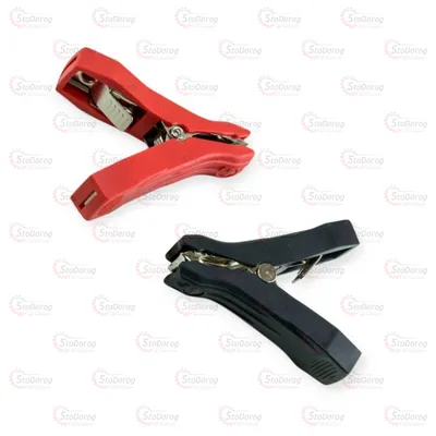 Затискачі клеми АКБ (крокодили) (+/-) 50A 8см  повна ізоляція LJ-2