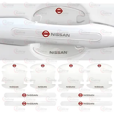 Плівка захист дверних ручок від подряпин Nissan силіконова прозора (8шт)