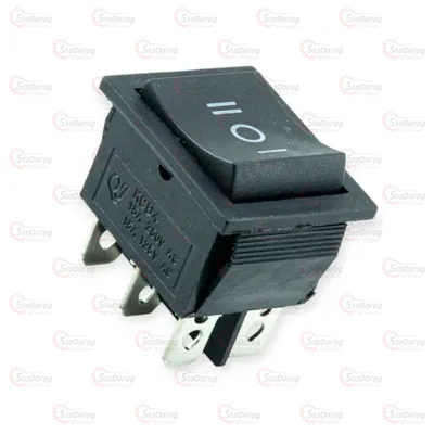 Кнопка універсальна 3положення 6контактів (30х25мм)