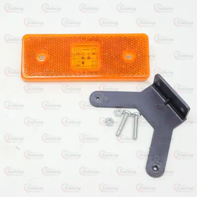 Габарит - Жовтий 12/24V 110х42мм 4-Led + Пластиковий Кронштейн ТН-941 2