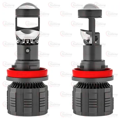 Лампа LED H11 (H8 H9 H16) NL19 12-24V 60W Лінза