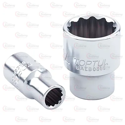 Головка 12-гранна 1/4 13mm коротка TOPTUL BAEB0813
