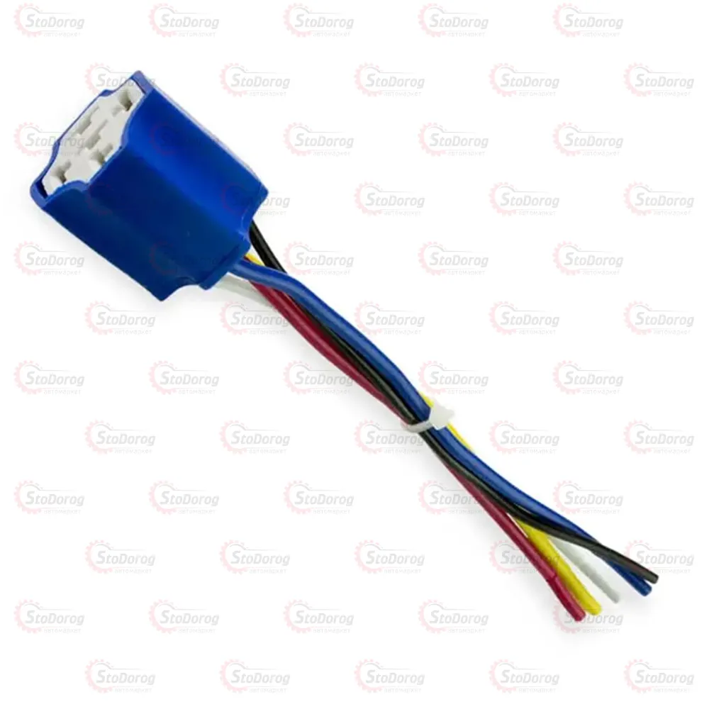 Роз'єм реле 5 контактний з проводами (керамічний)  - фото 1