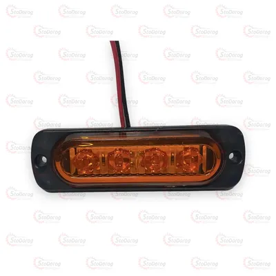 Габарит - Жовтий 80х24мм 12/24V Led 4 Діоди Thoc Auto ТН-0011