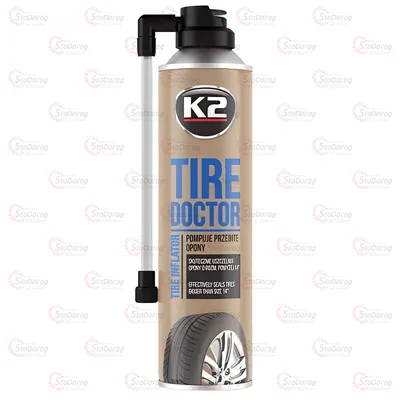 Вулканізатор шин спрей 400ml K2 Tire Doctor B-310 (до 14 радіус - 1,76 атмосфер)