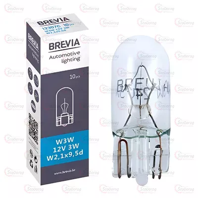 Лампа розжарювання W3W 12V Brevia 12307C