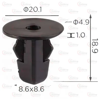 Кліпса під саморіз Mitsubishi Toyota Lexus 2