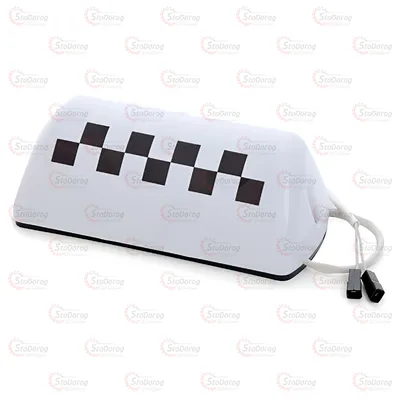 Фішка шашки таксі Білий