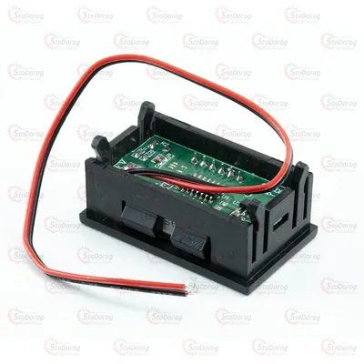 Вольтметр 6 V,12 V,24 V з дисплеєм врізний з проводом ЗОРЯ 2