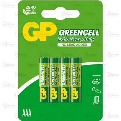 Батарейка AAA 1.5V GP GREENCELL 1шт 24G-U4