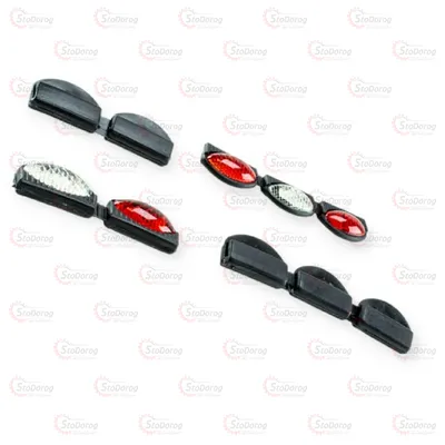 Катафот На Двері Овал Червоний/Білий