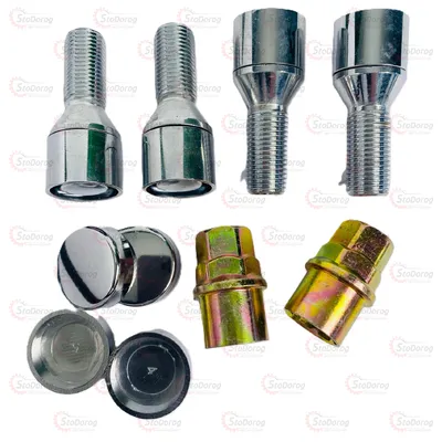 Болти колісні секретні 14x1.5x28 Конус, рухоме кільце ключ 17-19 Korex