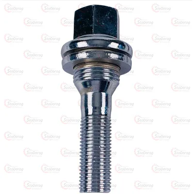 Болт Колісний M12x1,25x29мм Прессшайба Хром Ключ 17