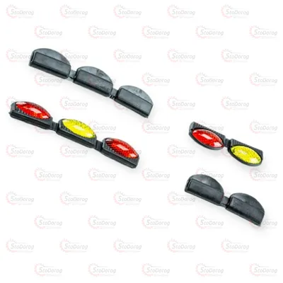 Катафот На Двері Овал Червоний/Жовтий