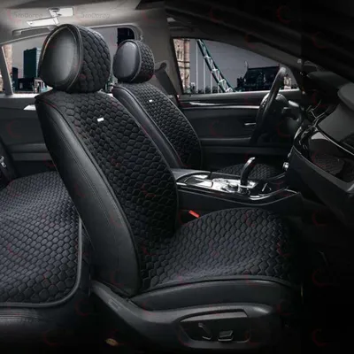 Накидки Сидінь Алькантара Elegant PALERMO Чорні Передні (700 206)