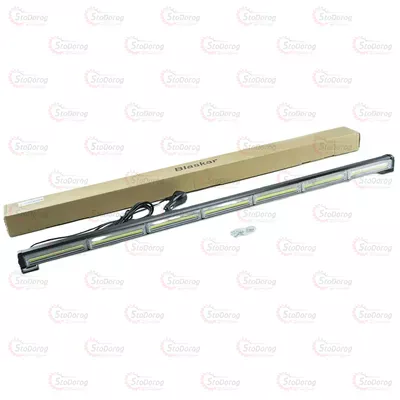 Страбоскоп LED додатковий прямокутний 1030х40х45 7 секцій жовтий в прикурювач