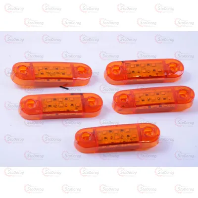 Габарит - Жовтий 12/24V 90х25мм 9-Led 281649 (GB008) 2