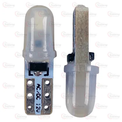 Світлодіод LED W1,2W T5 12V Насіння Синій 3-діода 2