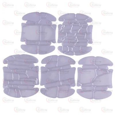 Плівка захист дверних ручок з вирізами 85*90мм P-01 Прозора